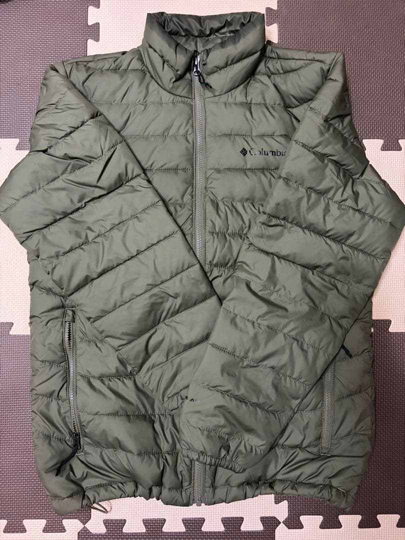 Columbia ダウンジャケット オリーブグリーン オムニヒート - メルカリ