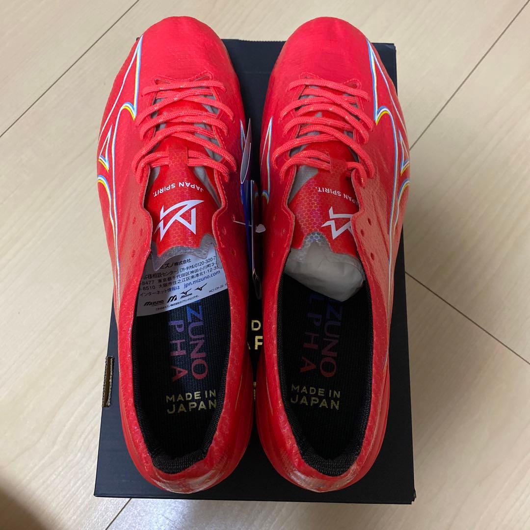 ☆新品未使用・送料無料 ミズノ アルファ ジャパン 27cm レッド