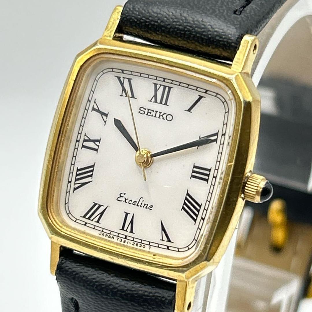 新品電池・ベルト 稼働 SEIKO Exceline スクエア ヴィンテージ - メルカリ