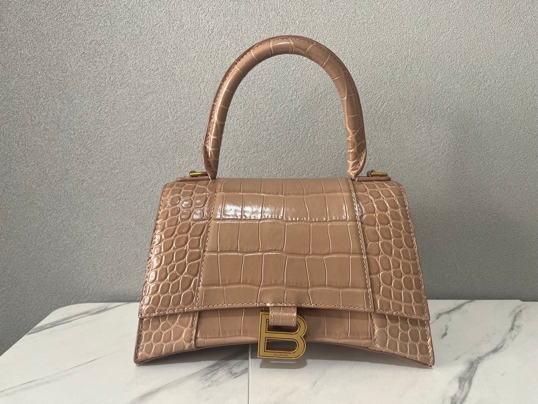 【極美品】BALENCIAGA HOUR GLASS トップハンドル SMALL 美品】BALENCIAGA HOURGLASSトップハンドルミニバッグ - メルカリ