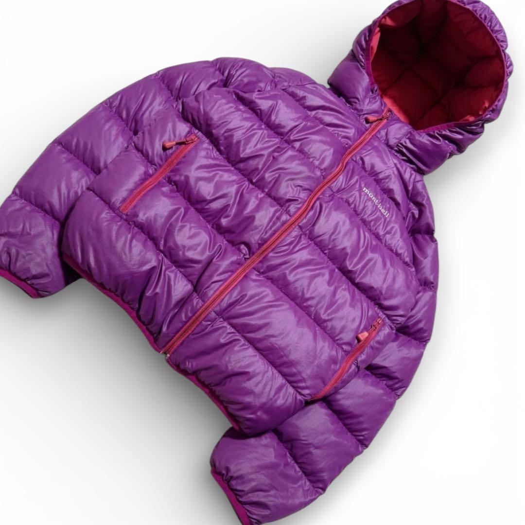 美品 y2k 短丈 mont-bell down jacket パープル 紫 - メルカリ