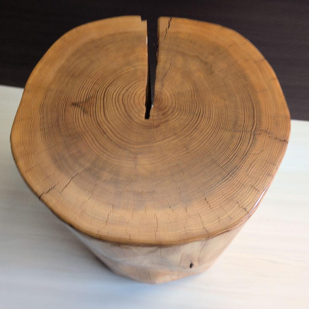 丸太 椅子 木製 杉 スツール ハンドメイド