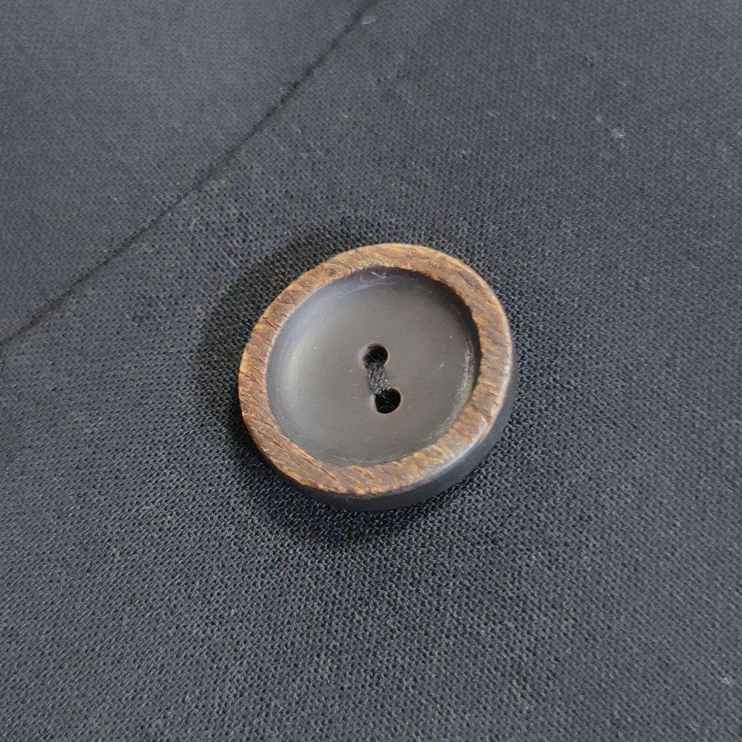 美品✨FOXEY ショールカラーダブルジャケット 黒 ウッドボタン 38