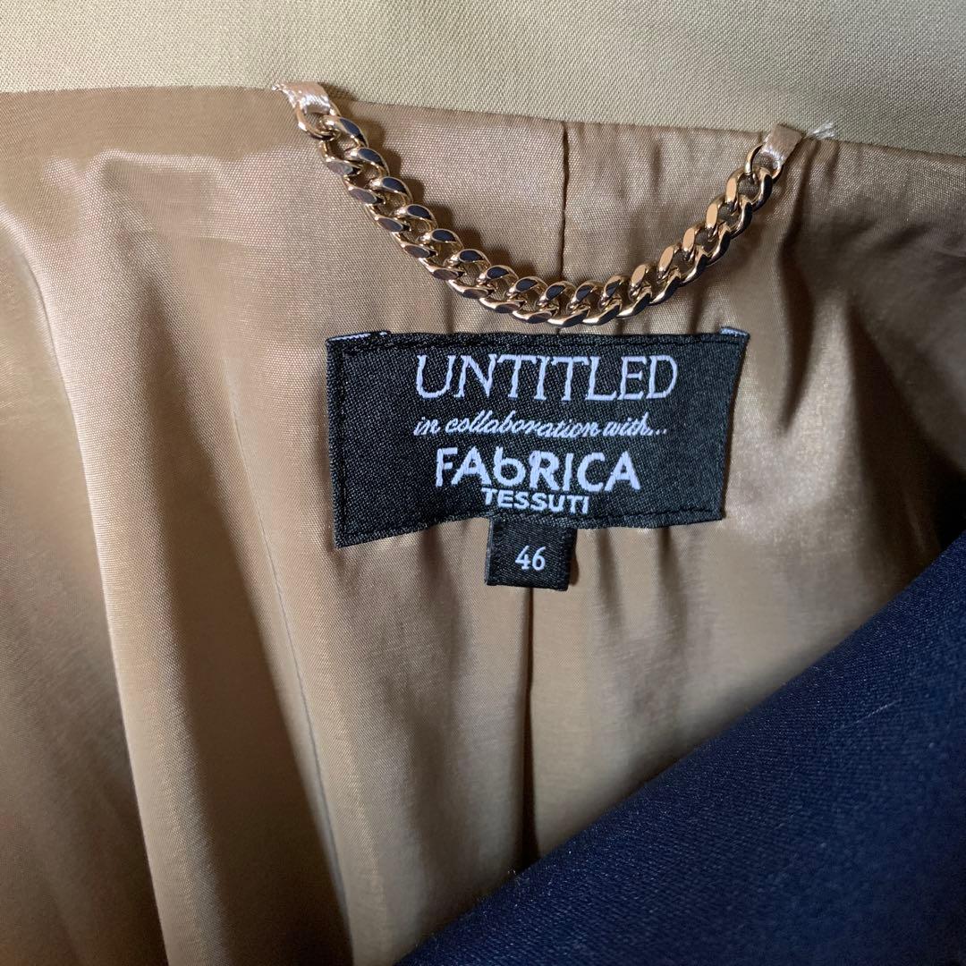 《新品》アンタイトル　レディース　大きいサイズ　サイズ46 チェスターコート