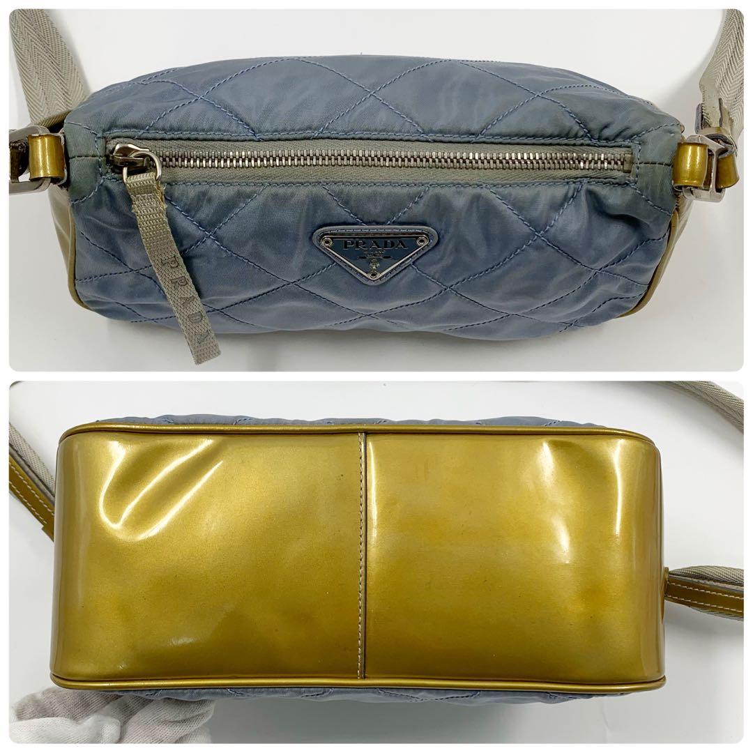 ✨希少✨】プラダ ワンショルダーバッグ ナイロン パテントレザー