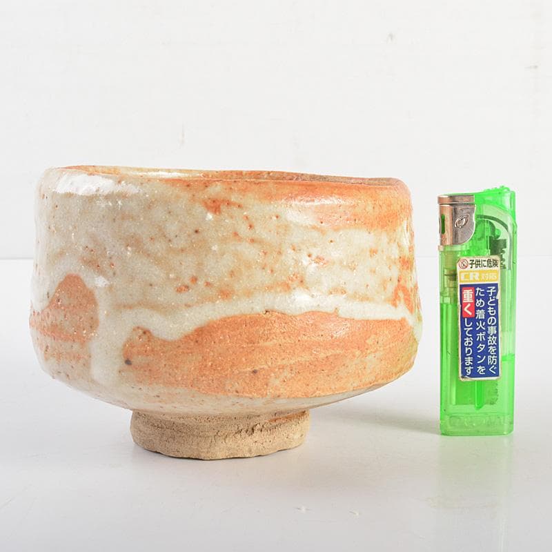 茶道具 志野焼 人間国宝 加藤孝造作 茶碗 共布共箱 M R6892 - メルカリ