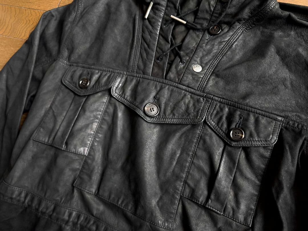 希少 Pretty Green ラムレザー アノラック リアム BACKLASH - メルカリ