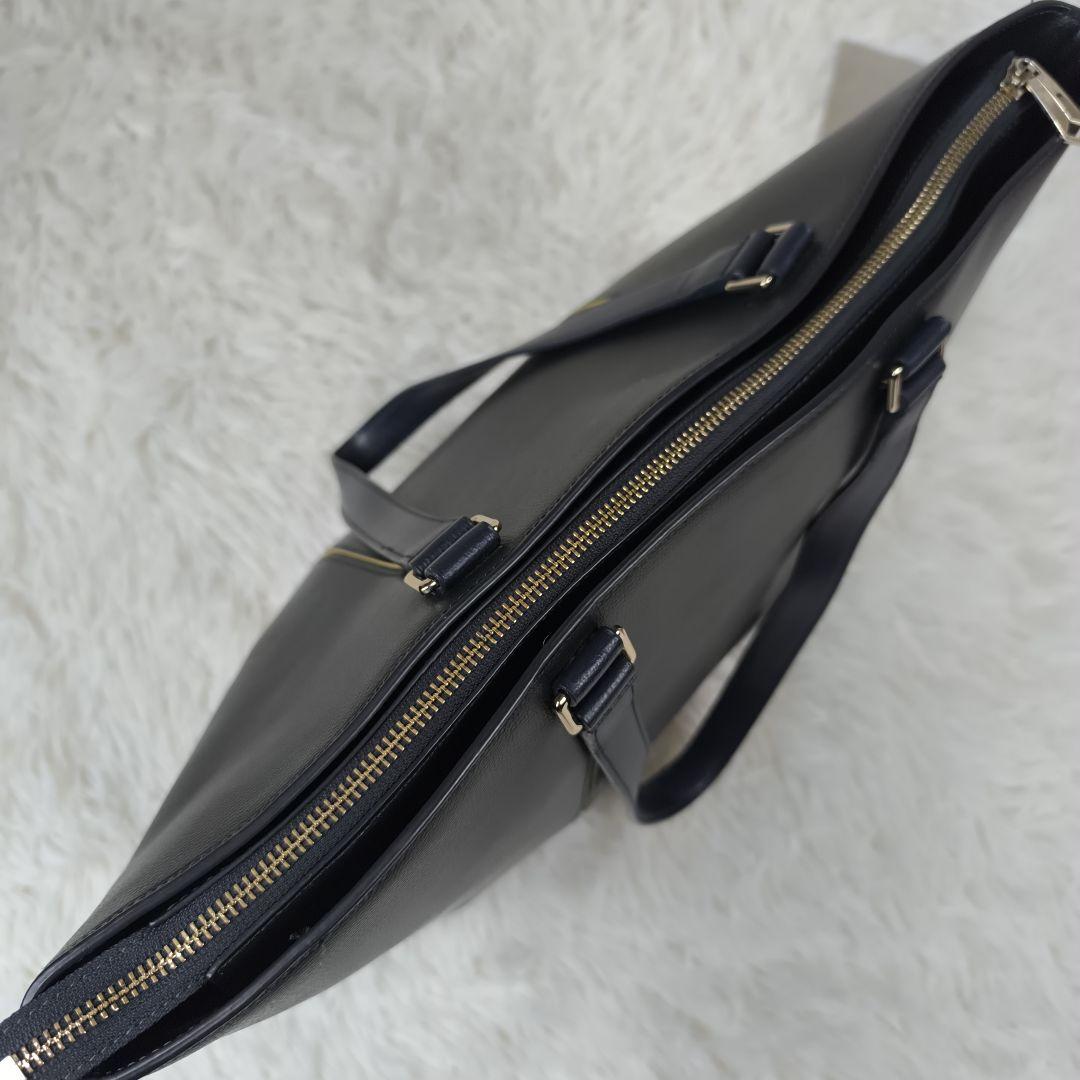 ✨美品✨ ポールスミス トートバッグ レザー シボ革 肩掛け B4可能 緑