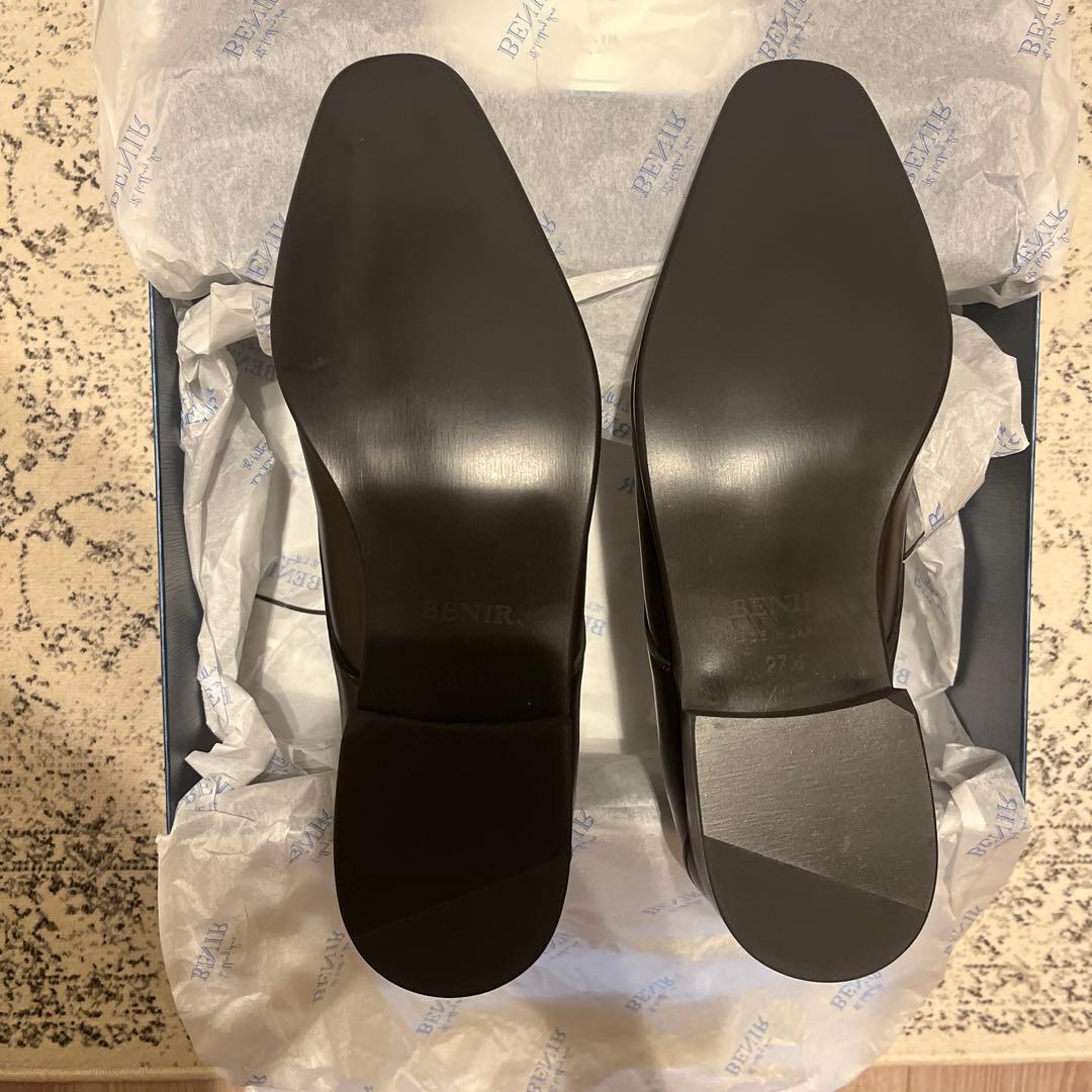 BENIR 結婚式 新郎 ブライダルシューズ 27.5cm ダークブラウン - メルカリ