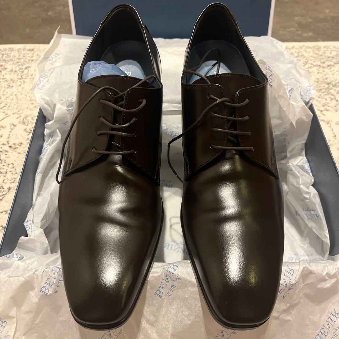 BENIR 結婚式 新郎 ブライダルシューズ 27.5cm ダークブラウン - メルカリ
