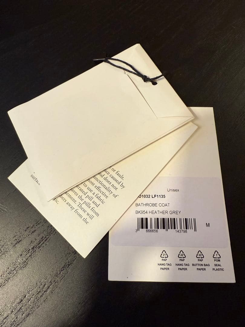希少) ルメール23年秋冬 バスローブコート グレー ウールカシミア