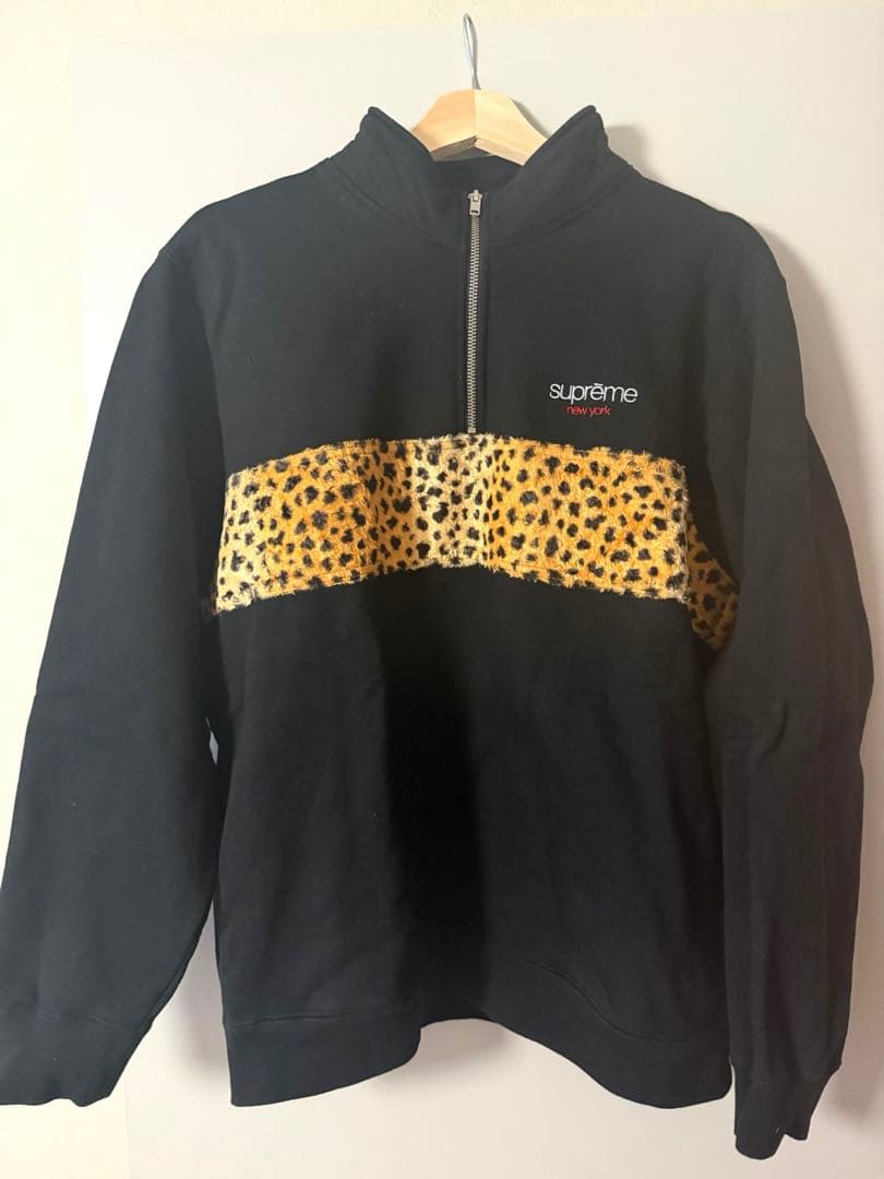 Supreme ハーフジップ スウェット ブラック/レオパード supreme レオパードハーフジップスウェット M サイズ - メルカリ