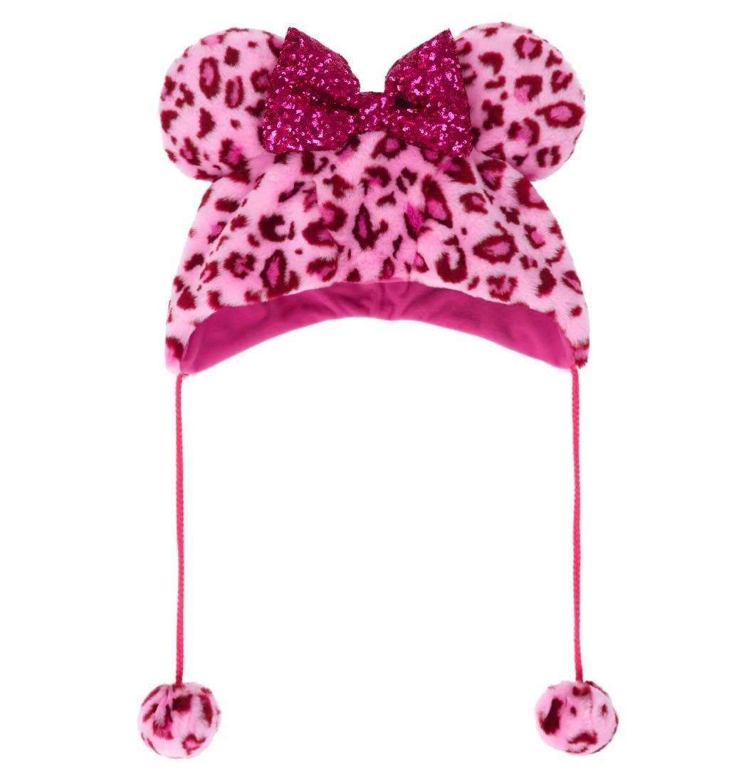 ミニーマウス風ヒョウ柄帽子 ミニーマウス風ヒョウ柄帽子 - メルカリ