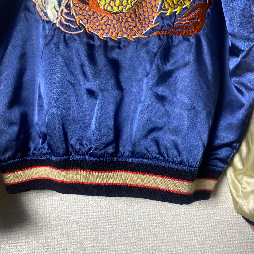 80's〜90's VULCANO スカジャン リバーシブル 龍 鷹 刺繍 - メルカリ