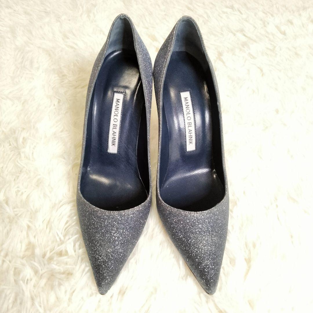専用○【美品♡】マノロブラニク ポインテッドトゥパンプス シルバー