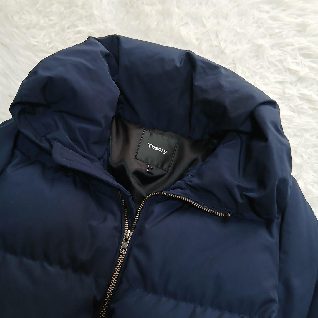 Theory】MOMO 現行タグ ショールカラー ダウンジャケット ネイビー