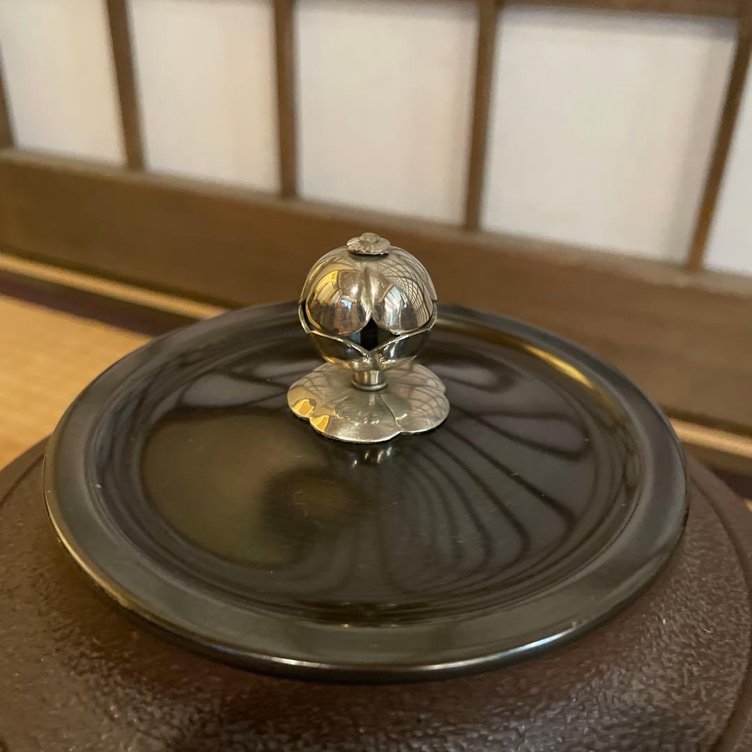 山形県 鋳物界の名工【佐藤 清光】(造)の『風炉釜セット』です。※美品