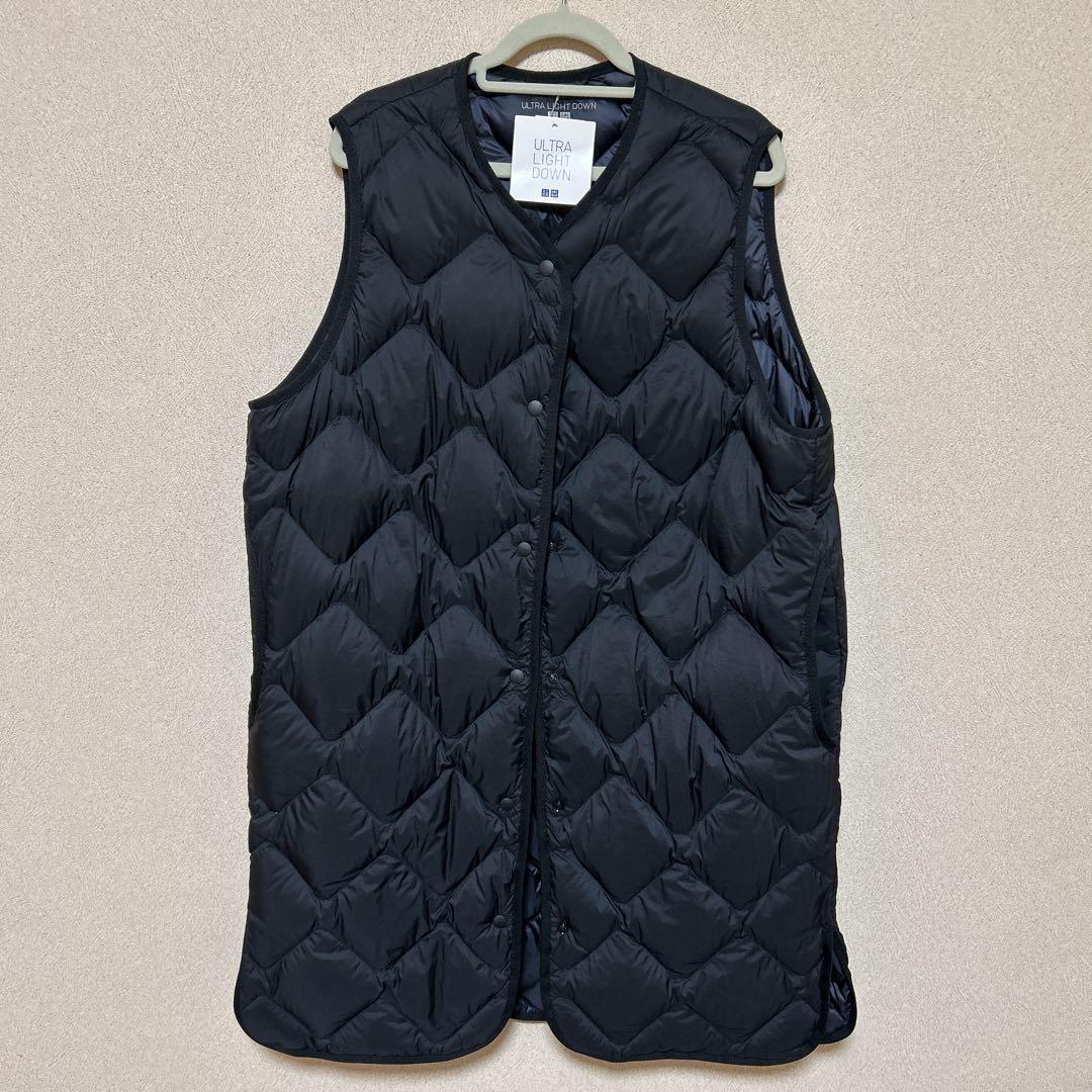 新品未使用タグ付き 美品 ユニクロ ウルトラライトダウンベスト 袋付き
