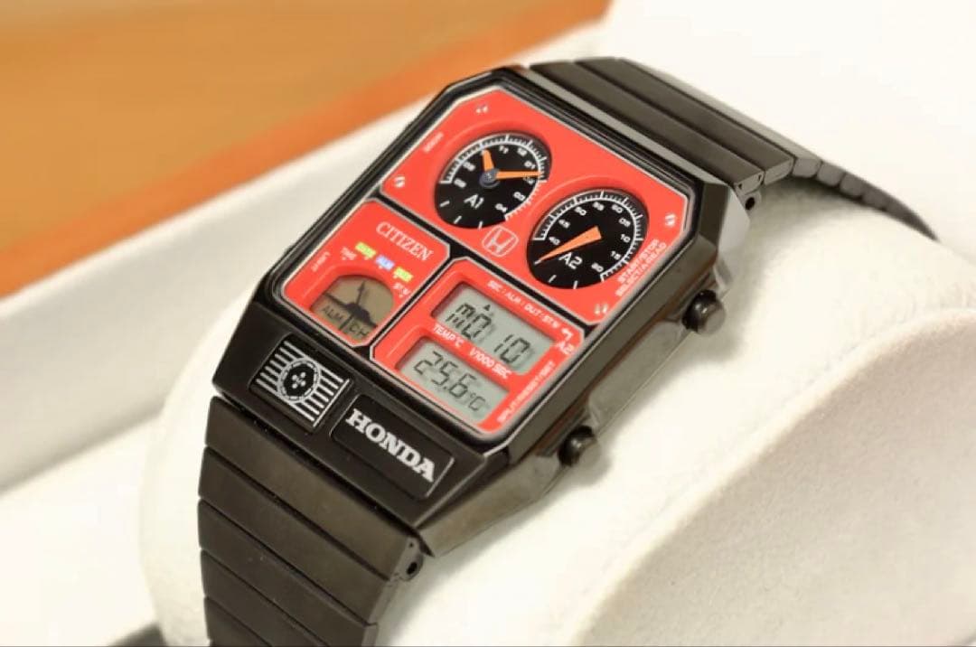 限定モデル】Honda ✕CITIZENコラボ(Preludeモデル赤）時計 - メルカリ