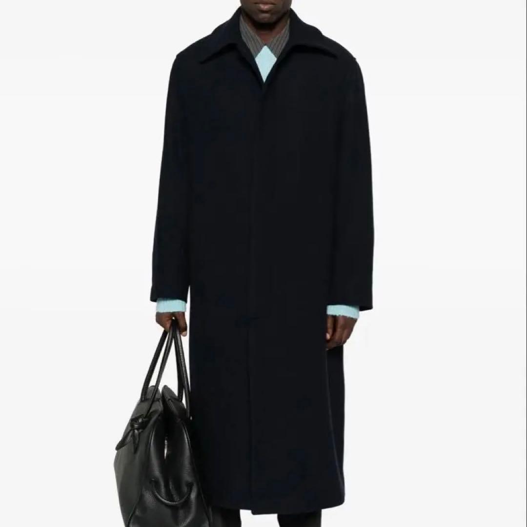 sunflower 24aw コート 48 着丈123㎝ SUNFLOWER サンフラワー WINTER COAT ロングコート ネイビー size:48