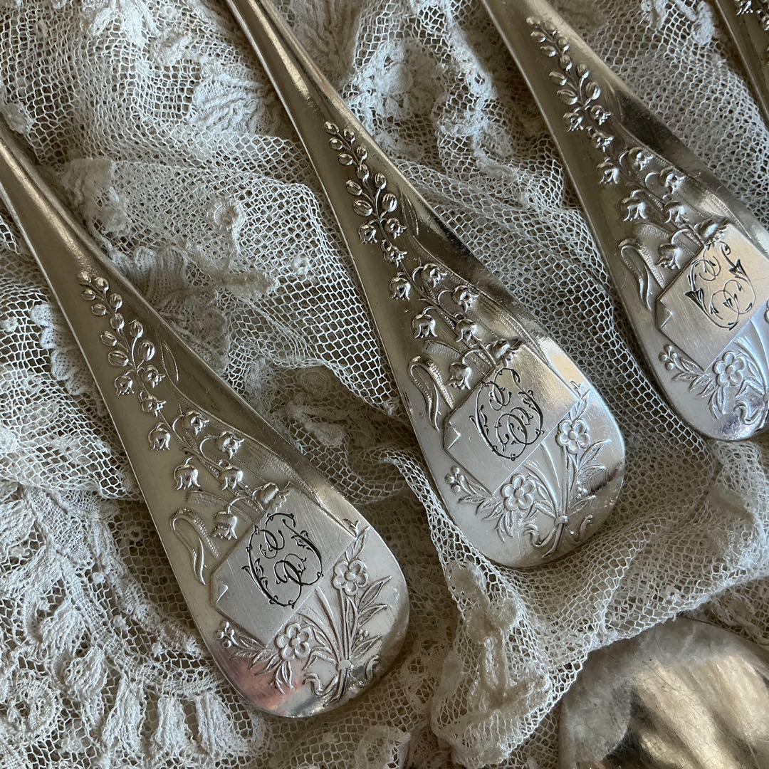 フランスアンティーク 6セット♡ すずらん スプーン＆フォーク