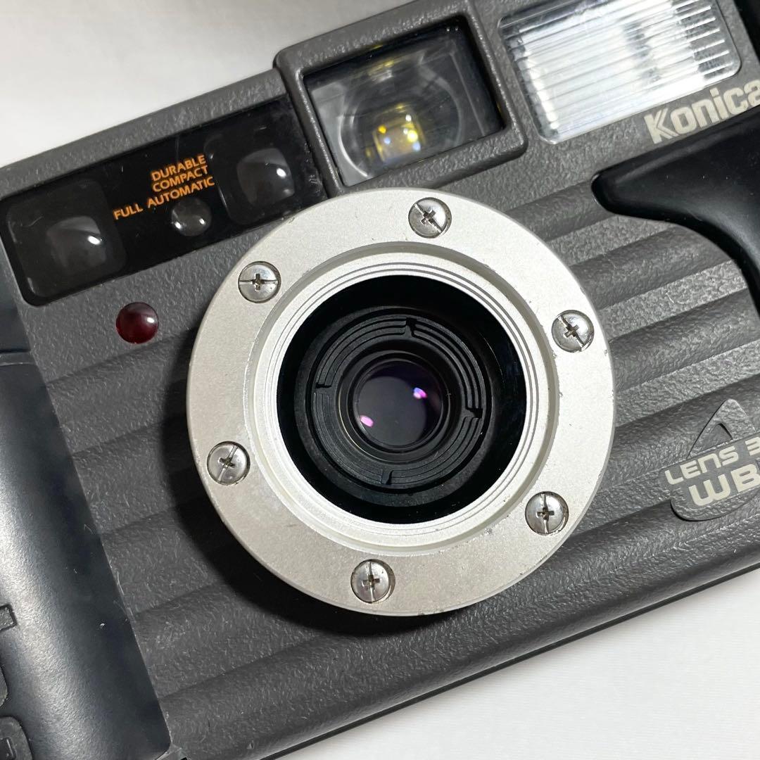 完動品】Konica 現場監督 LENS 35WBフィルムカメラ 動作確認済み