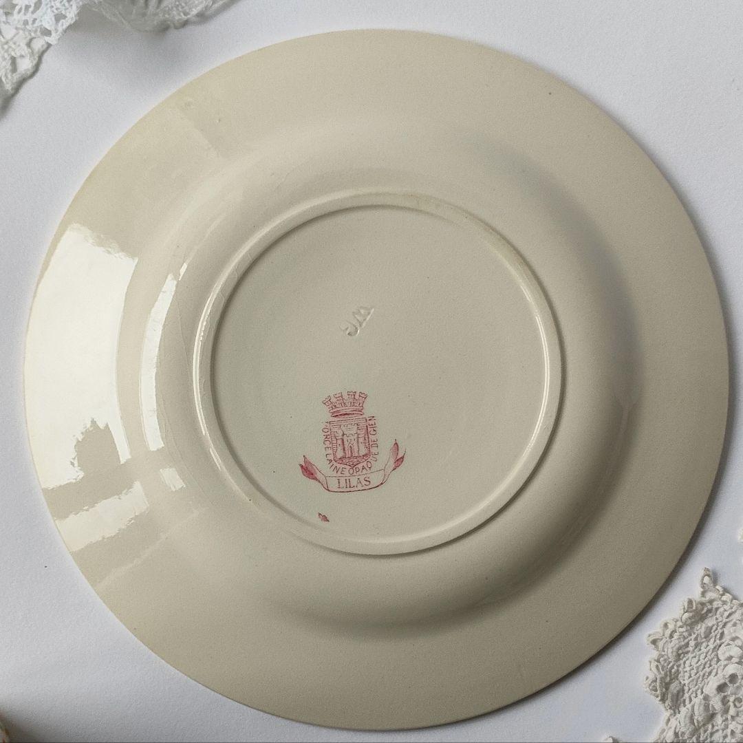 希少 ジアン LILAS 平皿 フランスアンティーク 紫陽花 あじさい - メルカリ