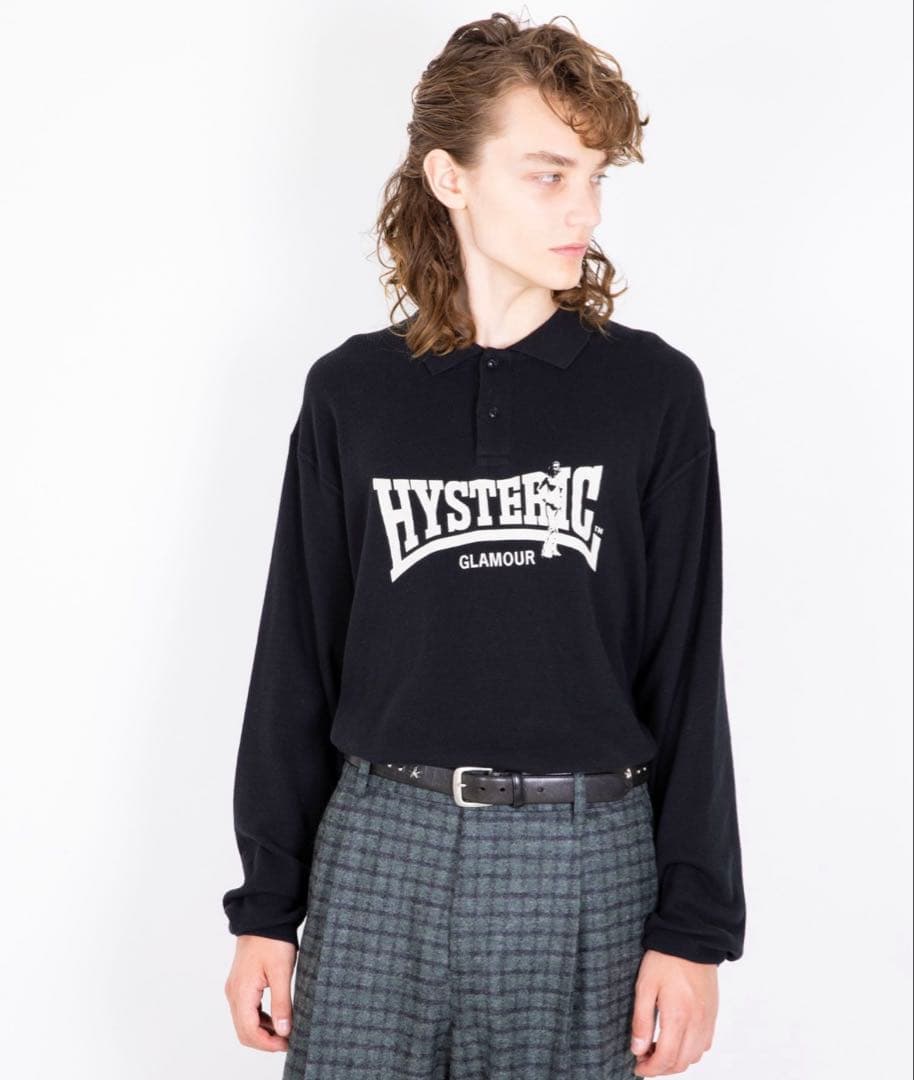 HYSTERIC GLAMOUR ヒステリックグラマー 長袖ポロシャツ M - メルカリ