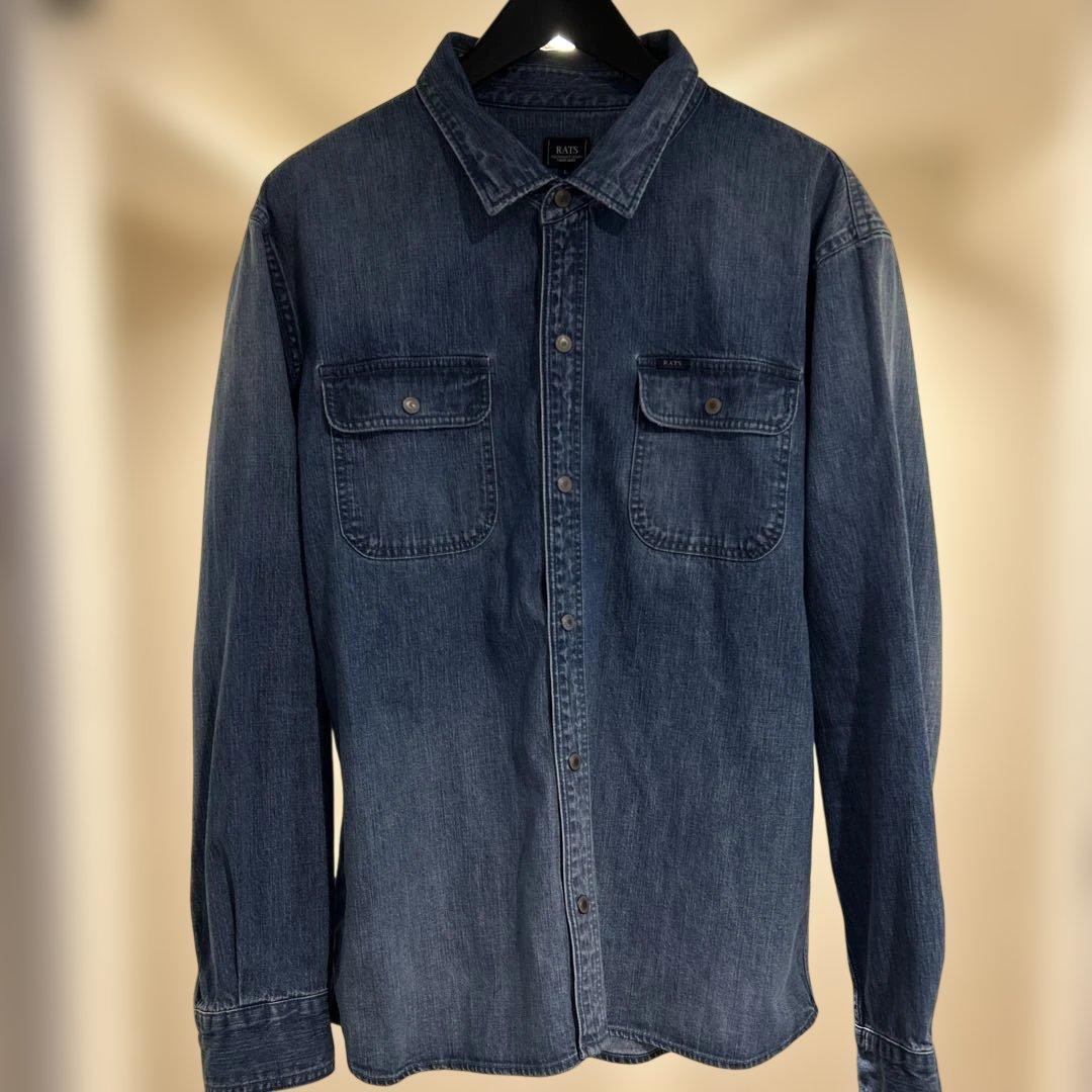RATS デニムシャツ Lサイズ 楽天市場】Rats（カジュアルシャツ｜トップス）：メンズファッションの通販