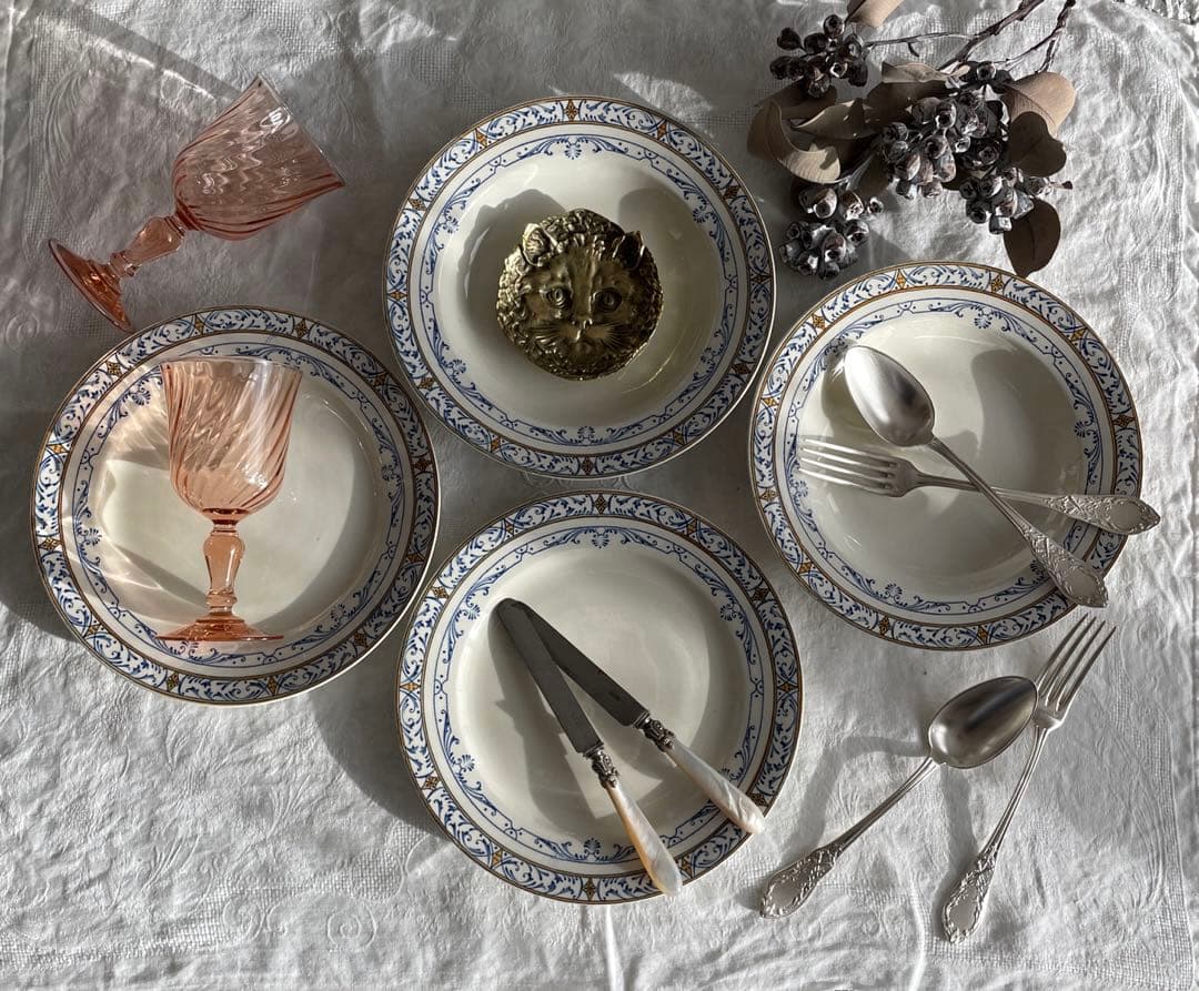 フランス アンティーク Creil montereau COLBERT深皿F - メルカリ