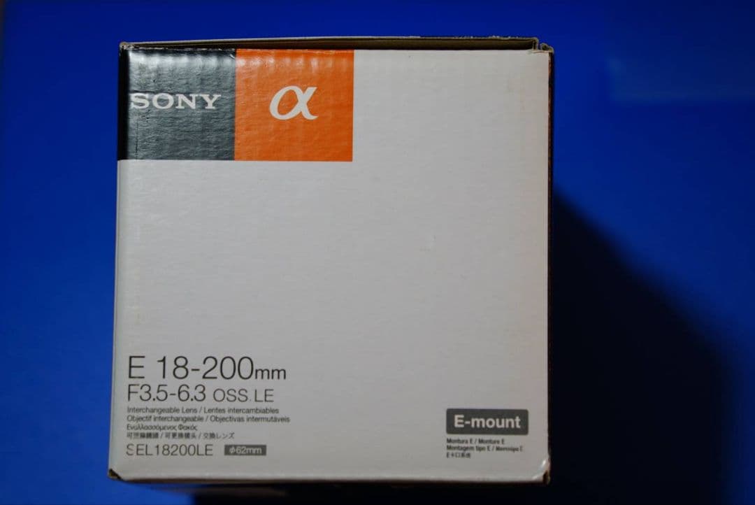 レンズ(ズーム) Sony E18-200mm F3.5-6.3 OSSLE SEL18200LE