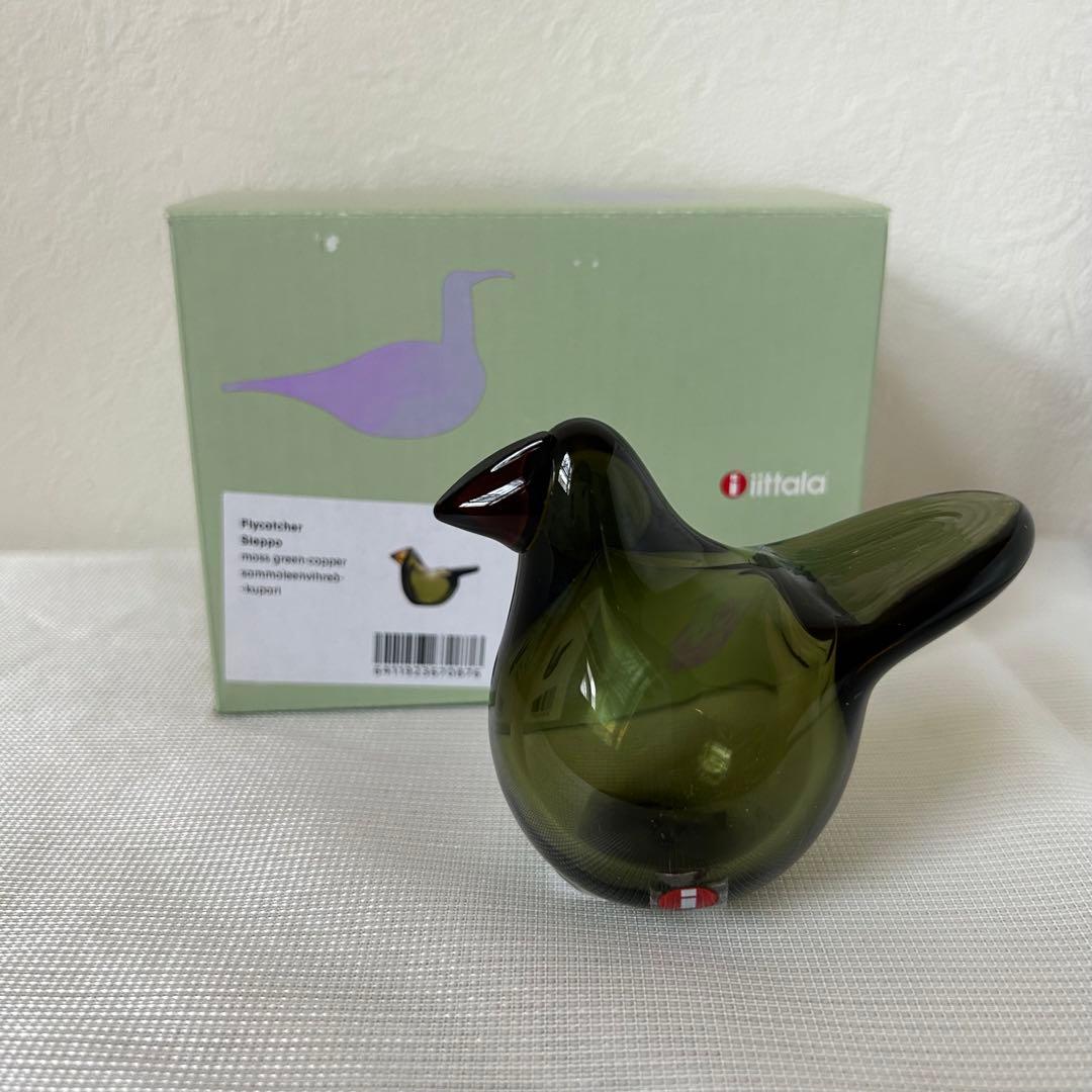 オイバ・トイッカ ガラスの鳥 シエッポ Sieppo モスグリーン - メルカリ