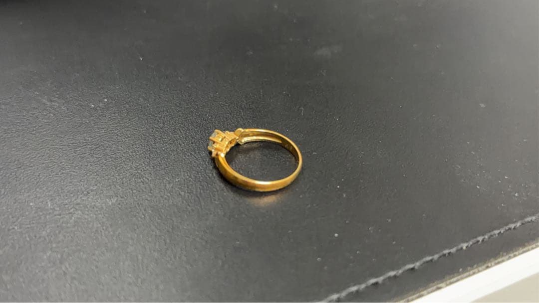 U*n様 アクアマリン ダイヤモンド ゴールドリング 2.0g