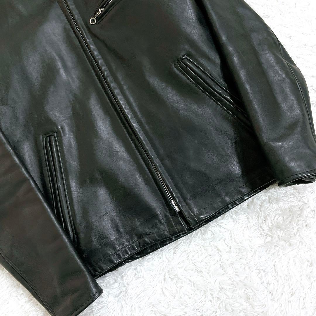 Schott 641 シングルライダース ボアライナー付き USA製 34 黒 - メルカリ