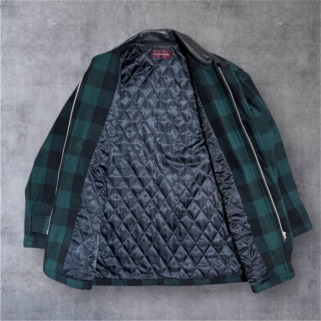 chaps ラルフローレン ブロックチェック ウールジャケット y2k 00s