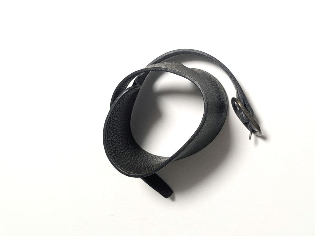 RAF SIMONS ラフシモンズ レザーベルトバングル イタリア製 - メルカリ