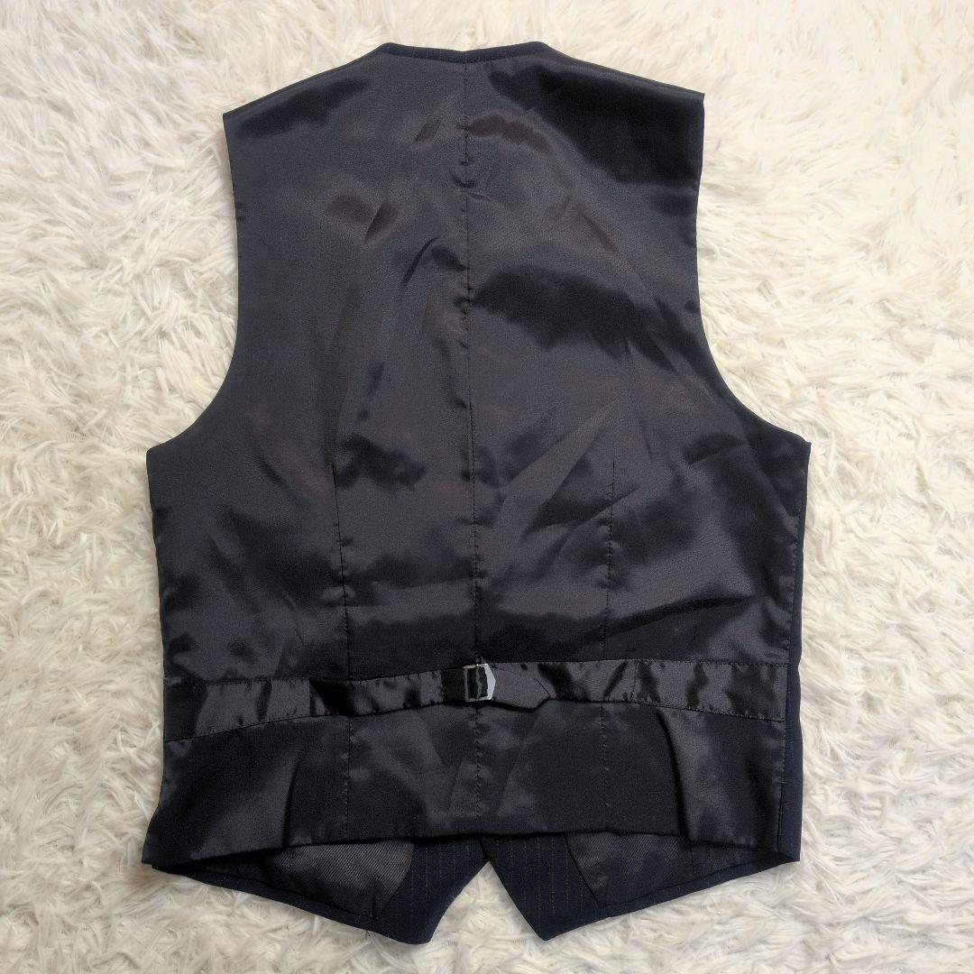 コムサイズム✨3ピース✨S】スーツ セットアップ ストライプ 背抜き 夏