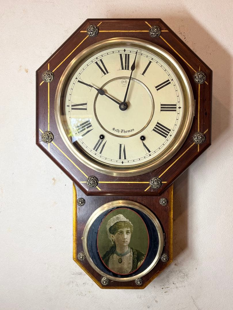 セストーマス　柱時計　古時計　振り子　ゼンマイ　アンティーク　レトロ　精工舎 楽天市場】ぜんまい時計 ゼンマイ時計 振り子時計 柱時計 ボンボン時計