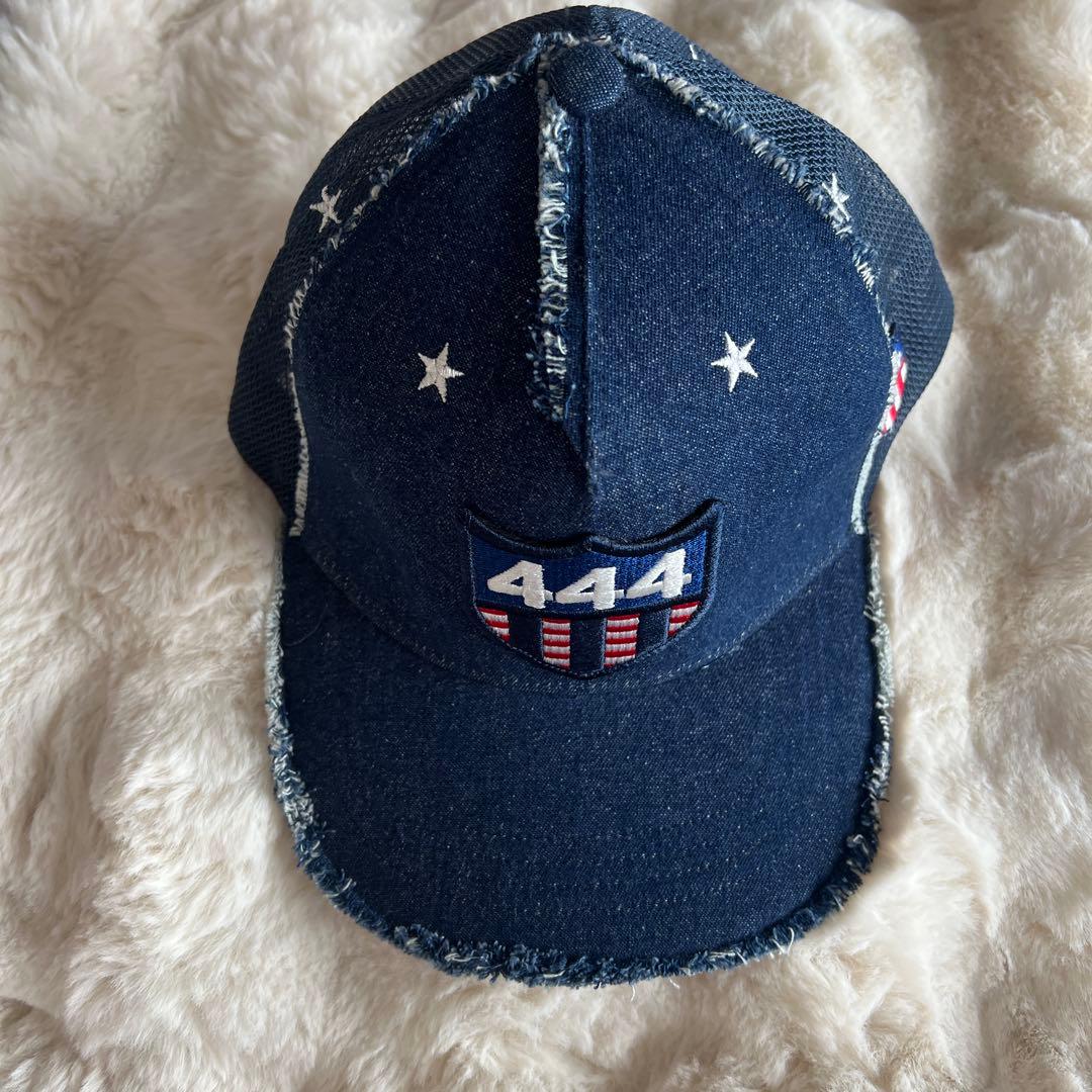 ヨシノリコタケ 444 デニムキャップ 星とストライプタグ付き新品未使用