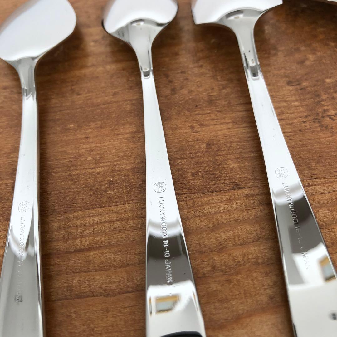 未使用 ラッキーウッド マリエッタ カトラリー40本セット リボン