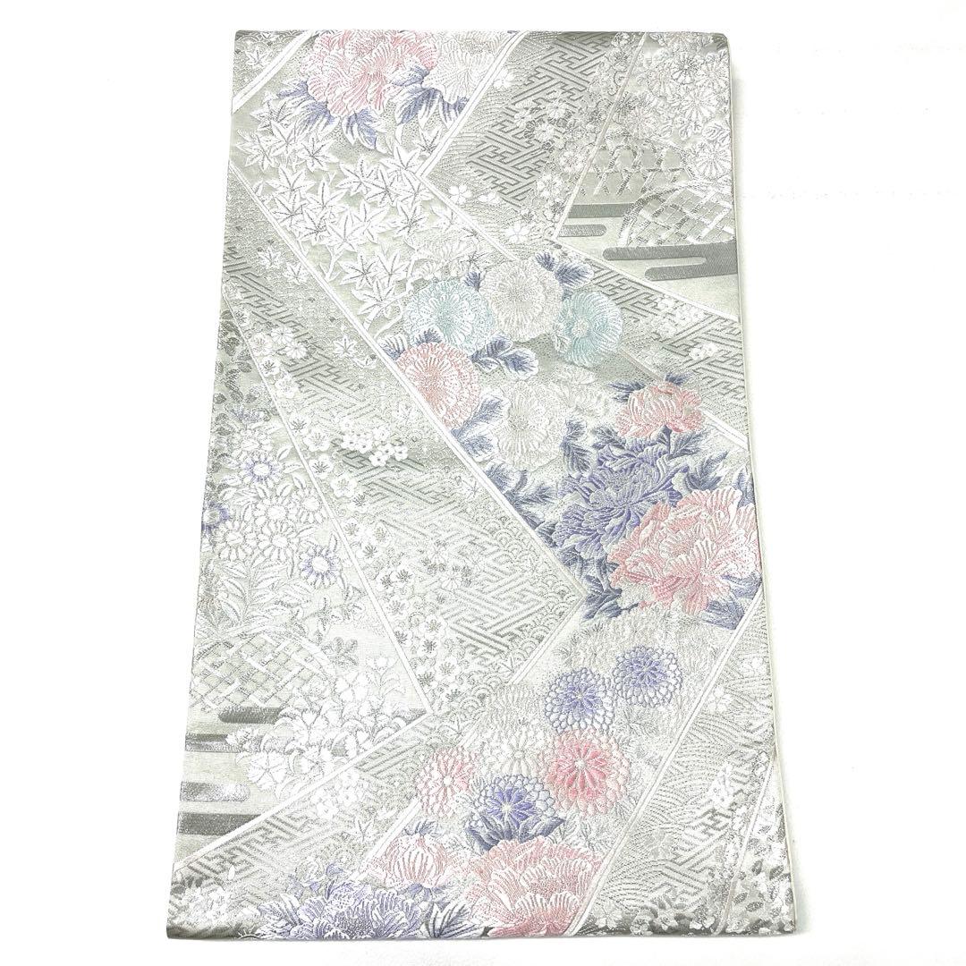 専用 A1694 ○高級 正絹 唐織 九百錦 プラチナ箔 六通 袋帯 - メルカリ