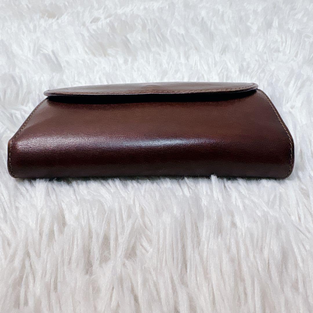 ホワイトハウスコックス ブラウン 三つ折り財布 ブライドルレザー