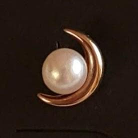 MIKIMOTO ミキモト K18 パール ピアス 片耳 三日月 ○M刻印 - メルカリ