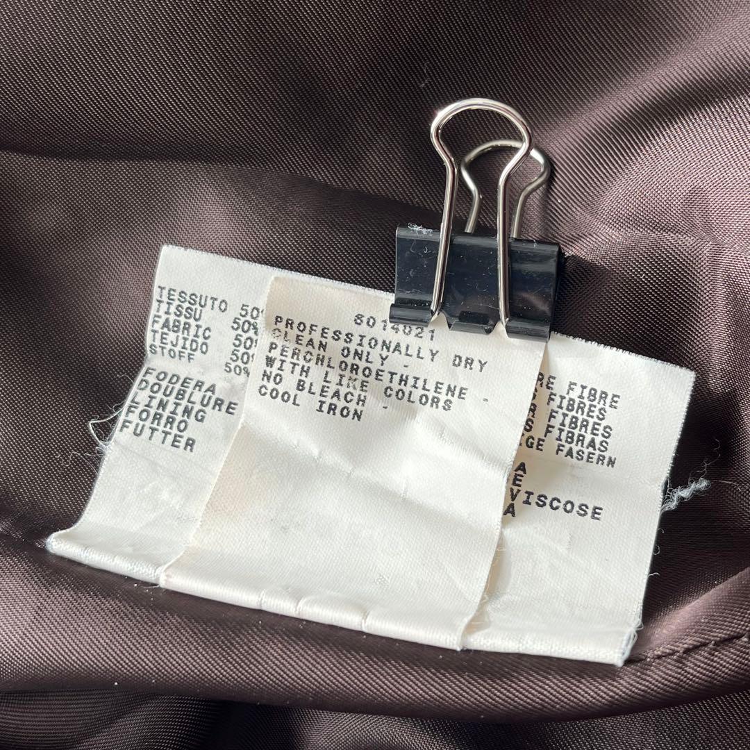 美品】マックスマーラ ロングベルテッドコート ベルト ウール ダーク