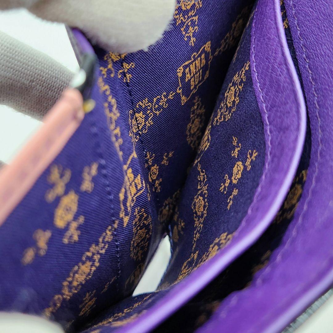 《未使用》ANNA SUI アナスイ 鬼滅の刃コラボ 胡蝶しのぶ 二つ折り財布