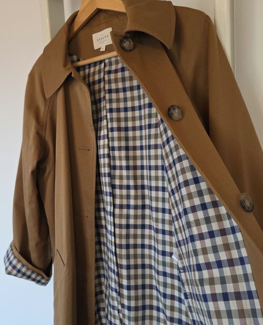 Sezane Clyde Coat セザンヌのトレンチコート、キャメル36 M - メルカリ