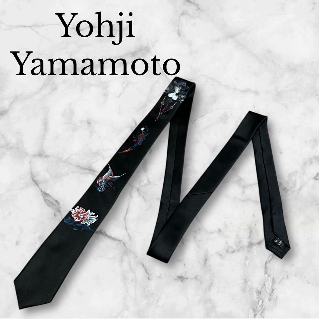 Yohji Yamamoto ヨウジヤマモト ネクタイ 黒 モード ナロータイ - メルカリ