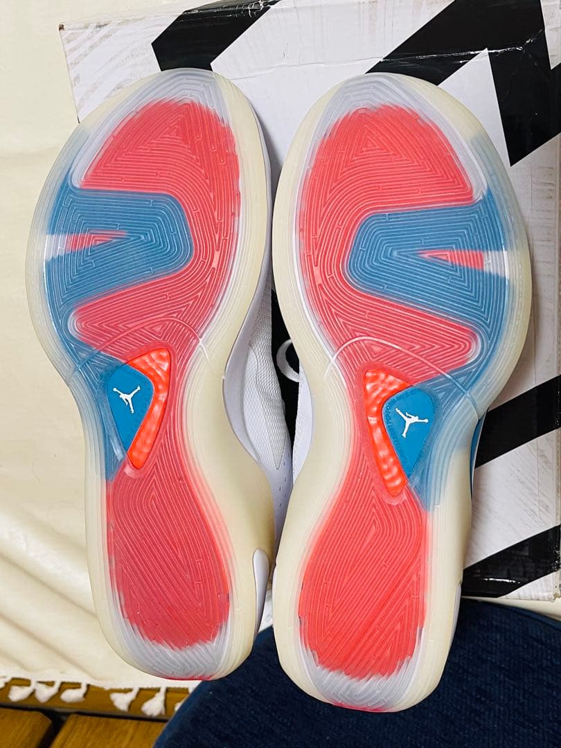 新品ナイキ ジョーダン ルカ 1 PF ホワイト/ネオ ターコイズ 26.5cm