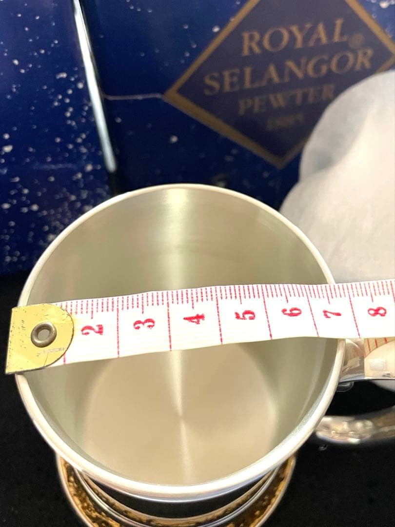 ロイヤルセランゴール ピューター ビアマグカップ 24金 王室御用達