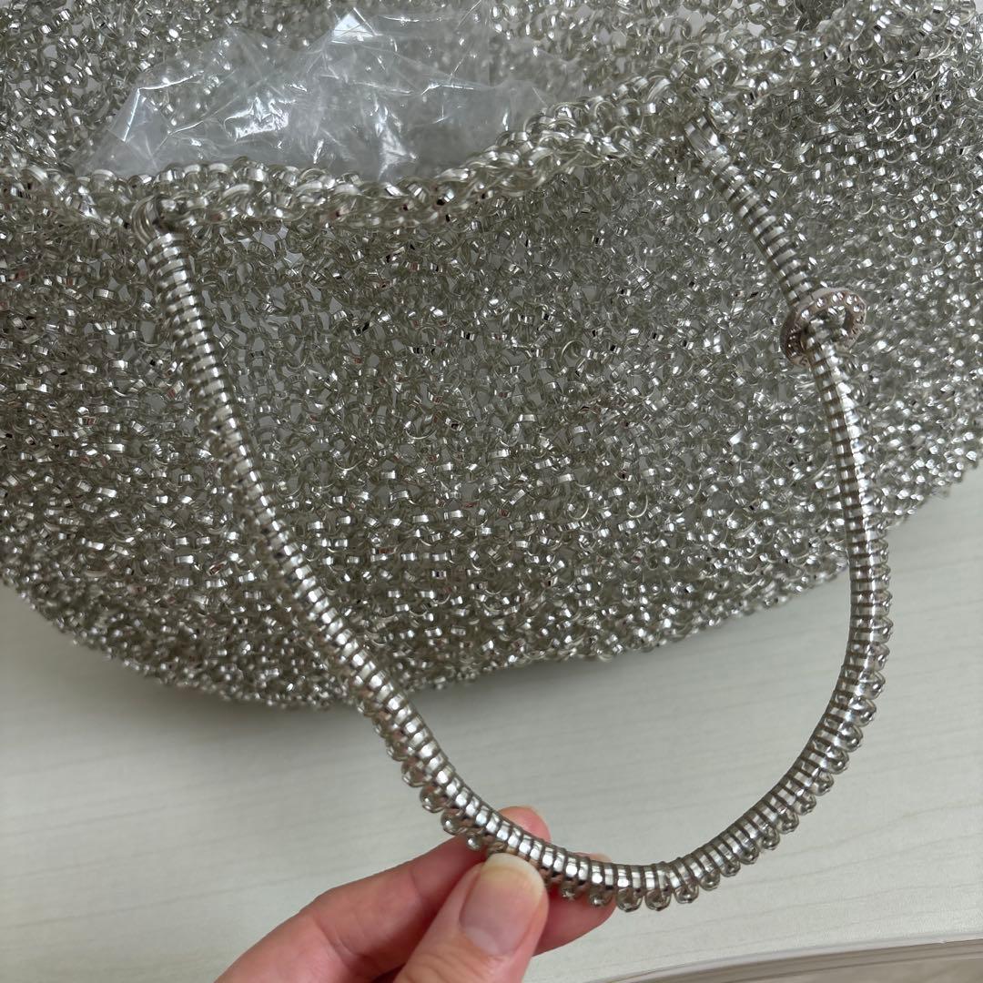 ANTEPRIMA アンテプリマ シルバー ビーズトートバッグ ハンドバッグ